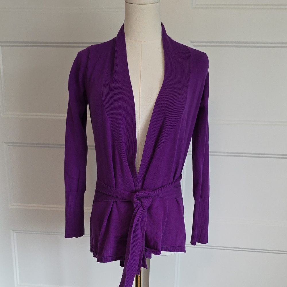 INC International Concepts Purple Women's Cardigan